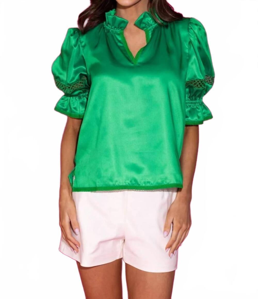 NEW ALDEN ADAIR lottie top in turf